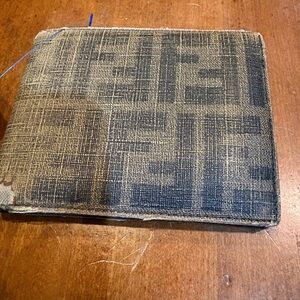 Fendi Zucca Bifold Wallet Vintage Preloved